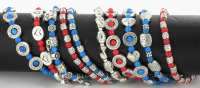 Art.nr: 2119B - ARMBAND SILVERLOOK/BEDELS (12st)