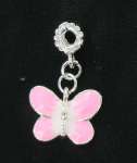 Art.nr: 36-b - MANDINA BEADS Vlinder Rose (2 st)