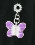 Art.nr: 36-d - MANDINA BEADS Vlinder Paars (2 st)