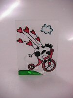 Art.nr: 42533 - WAXINE HOUDER STAAND KOE OP FIETS (3st.)