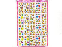 Art.nr: 43476 - PLAK STICKERS OP KAART - MODEL 2 (20st.)