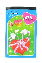 Art.nr: 44151 - STICKER BOEKJES MODEL: HARTEN (12st.)