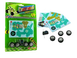 Art.nr: 62692 - 3-D FOAM PUZZEL KART MET MOTOR(12st.)