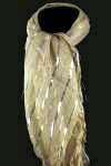 Art.nr: 87568C - SJAWL CREME - ZILVEREN STREEP  (3st)