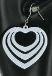 Art.nr: 89874 - OORBELLEN ZWART/WIT HART (12st)
