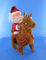 Art.nr: 91475 - KERSTMAN OP LOPEND RENDIER (6st.)