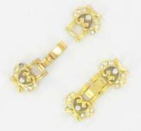 Art.nr: 93204 - KROONSLOTJE STRASS GOUD (3st)
